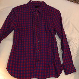 Blue & Red Checkered Flannel